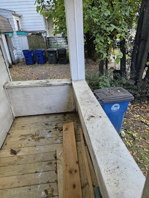 Roof and gutter line after cleaning